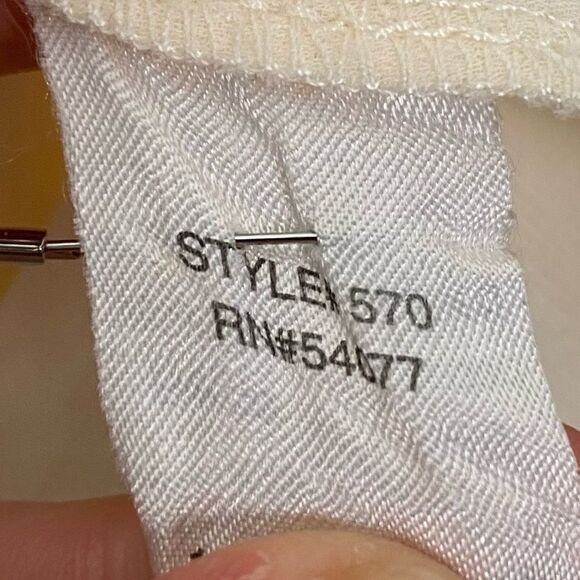 Cabi | Cream Crossover Wrap Style Blouse Size Small - Picture 11 of 11